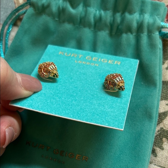 Kurt Geiger Gold Earrings - Picture 3 of 5